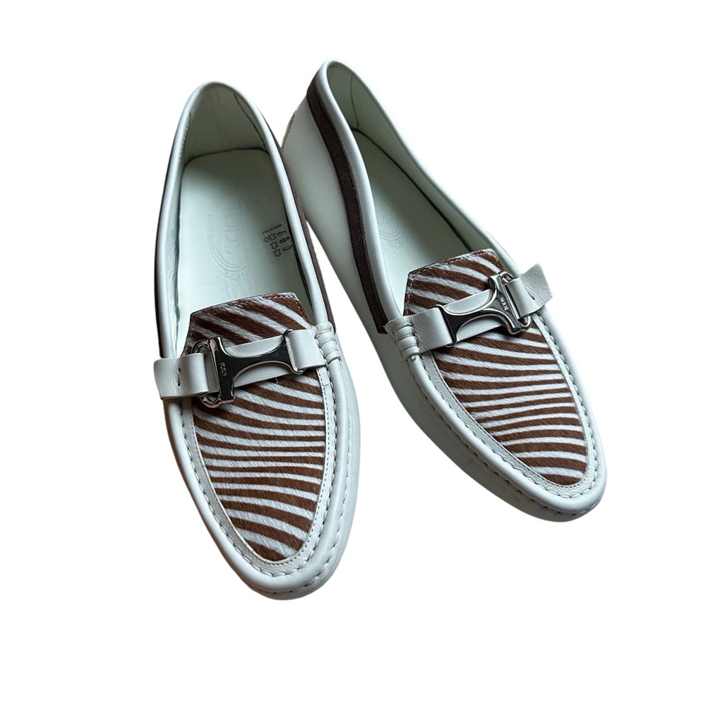 Vintage Y2K Tod’s Zebra Loafers